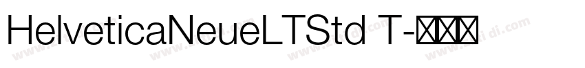 HelveticaNeueLTStd T字体转换